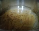 A picture of step 1 of Chatpata Pasta.