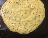 A picture of step 2 of Besan (gramflour) dosa.