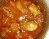 A picture of step 7 of Aloo gosht.