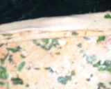 A picture of step 3 of Garlic masala lachha paratha.