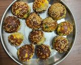 A picture of step 3 of Sesame corn appam.