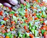 A picture of step 7 of Beef minced Pizza🍕.