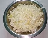 A picture of step 1 of Crispy cabbage pakoda.