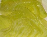 A picture of step 1 of Turkish Cabbage Dolma.