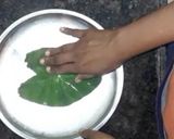 A picture of step 3 of Alu vadi.