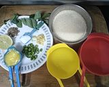 A picture of step 1 of Varai Upma.