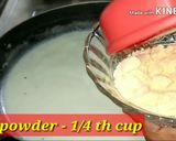 A picture of step 2 of Matka malai kulfi.