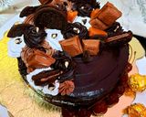 A picture of step 8 of Triple Chocolate cake.