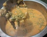 A picture of step 6 of Dal palak curry.