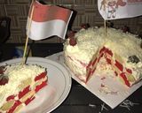 Foto langkah ke 7 dari resep Cake kukus merah putih.