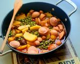 Zöldborsós paprikás krumpli recept fázis 2 fotója