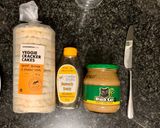 A picture of step 1 of Peanut butter and honey veggie cakes.