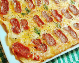 Foto del paso 5 de la receta: Pizza de fuet de pavo con mozzarella