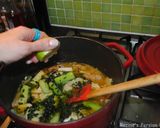 A picture of step 8 of Persian artichoke and celery stew.