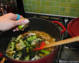 A picture of step 8 of Persian artichoke and celery stew.