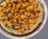 A picture of step 6 of Peach and Walnut Tres Leches Cake.