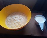 A picture of step 1 of Wool roll bread #my choice recipe challenge.