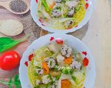 Hình bước làm 3 của món Bún mọc(bún mộc)