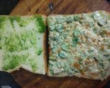 A picture of step 3 of Capsicum Cheesey Tava Toast Sandwich.