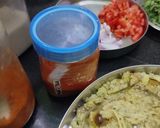 A picture of step 4 of Winter special big size brinjal bartha.