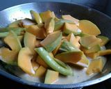 A picture of step 5 of Pork and Vegestables in Coconut Milk.