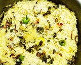 A picture of step 3 of White Pulao.
