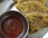 Semolina and chickpeas flour pancake recipe step 2 photo