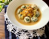 Foto langkah ke 5 dari resep BOLA2 TAHU BAYAM saus tiram.