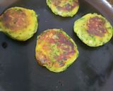 A picture of step 7 of Sweet potato and spinach pattice.