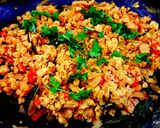 A picture of step 3 of Stuffed & Grilled Eggplant & Bell Pepper.