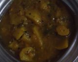 A picture of step 3 of Daal Kachori with Aalo ki tarkaari.