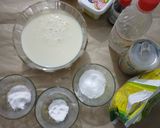 A picture of step 1 of Spongy Chocolate Cake.