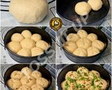 A picture of step 6 of No Egg No Maida Pure Veg Cheesy Garlic Bun And Swirl From Scratch Two Design One Dough.