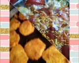 A picture of step 4 of Baked aloo tikki chaat.