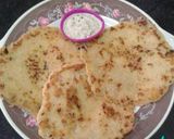 A picture of step 6 of Suji potato pancakes.