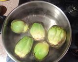 Foto del paso 3 de la receta: Alcachofas rellenas de carne y queso