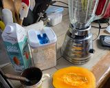 Foto del paso 1 de la receta: Suave batido de papaya y avena