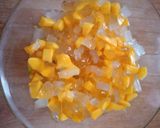 Foto langkah ke 5 dari resep Es Puding buah Mangga.