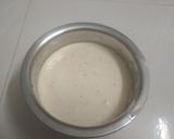 A picture of step 1 of Murungakeerai adai dosa.