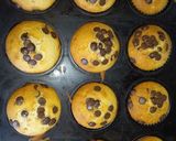 Φωτογραφία βήματος 6 της συνταγής Εύκολα Muffins με κομματάκια σοκολάτας!