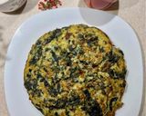 A picture of step 4 of Spinach, zucchini and rolled oats kuku.