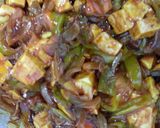 A picture of step 4 of Chilly paneer dry.
