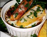 A picture of step 12 of Mike's French Onion Soup.