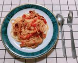 Hình bước làm 4 của món Mì ý phủ phô mai