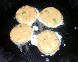 A picture of step 7 of Alu tikki.
