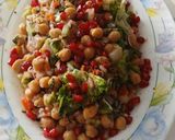 A picture of step 6 of Chickpeas salad / healthy, protein, diet salad.