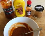 A picture of step 3 of Patatas Bravas.