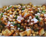 A picture of step 8 of Papdi Chaat.