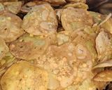 A picture of step 4 of Andhra snack chakaloo.