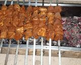 A picture of step 3 of Beef seekh boti.